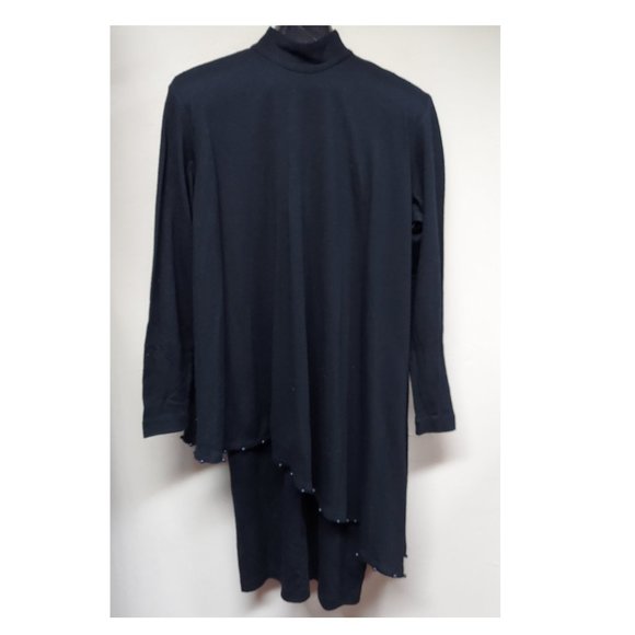 Rosemary Brantley Black Oversized Layered Dress - Picture 1 of 9